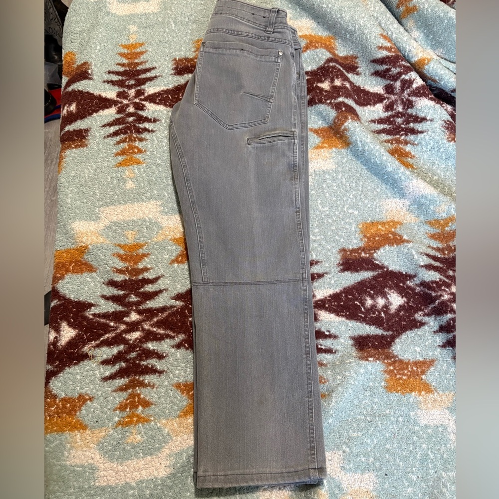 Kühl Men Jeans Straight in Light Gray with Black Print